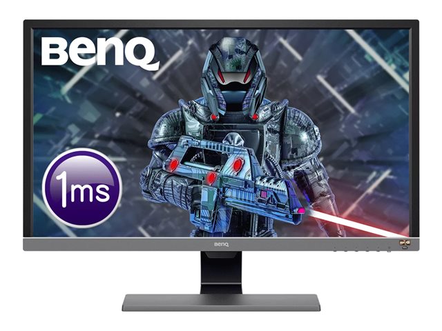 BenQ EL2870UE - LED monitor - 28" (27.9" viewable) - 3840 x 2160 4K UHD (2160p) @ 60 Hz - TN - 300 cd/m² - 1000:1 - 1 ms - 2xHDMI, DisplayPort - speakers - metallic grey