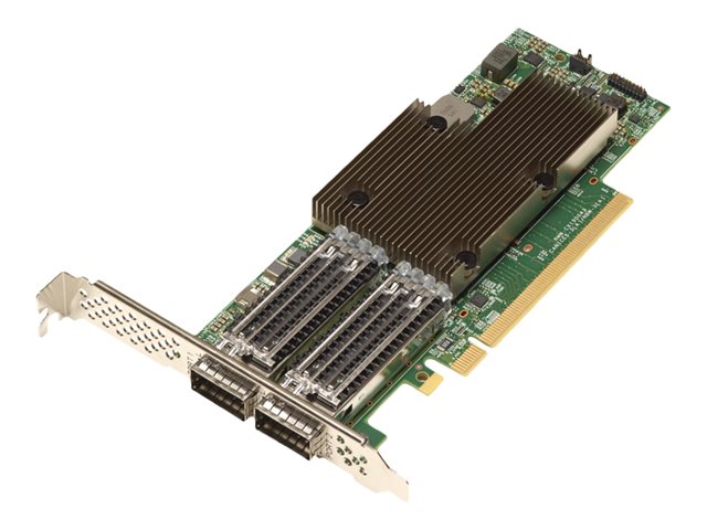 Broadcom - network adapter - PCIe 4.0 x16 - 100 Gigabit QSFP56 x 2