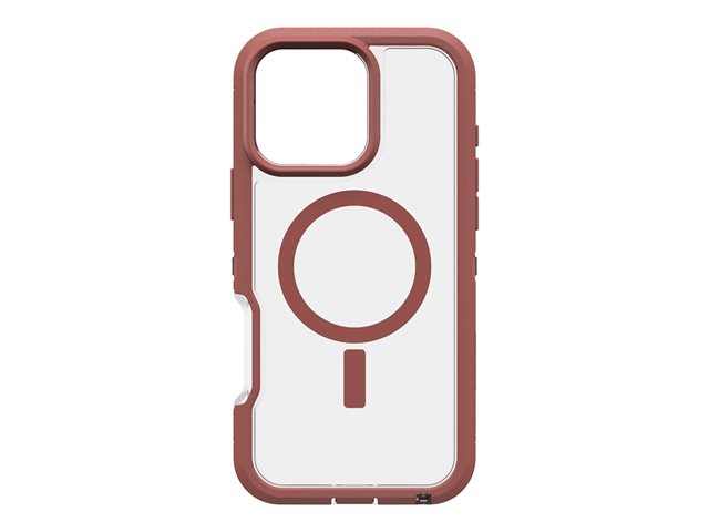 OtterBox Defender Series XT - Back cover for mobile phone - rugged - MagSafe compatibility - brick red - for Apple iPhone 16 Pro Max
