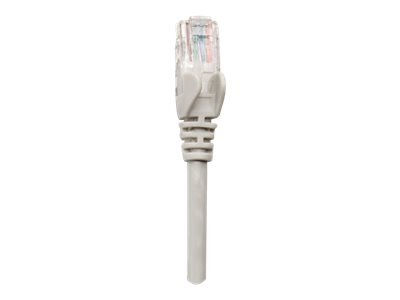 Intellinet Network Patch Cable, Cat5e, 5m, Grey, CCA, U/UTP, PVC, RJ45, Gold Plated Contacts, Snagless, Booted, Lifetime Warranty, Polybag - patch cable - 5 m - grey