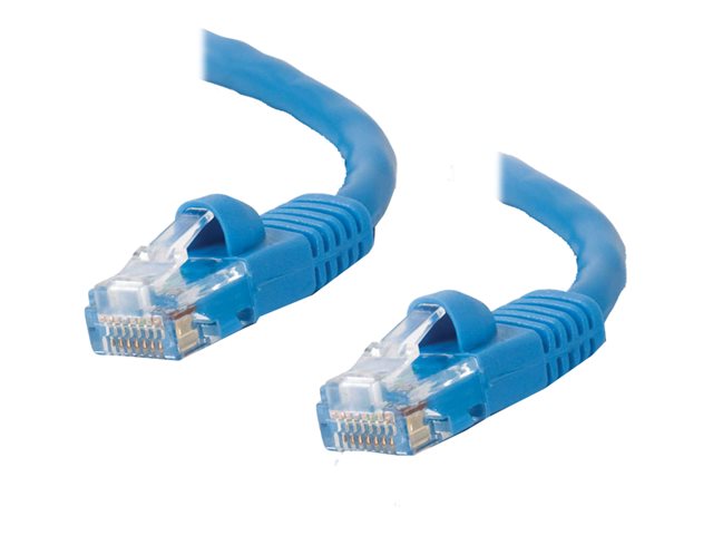 C2G Cat5e Booted Unshielded (UTP) Network Patch Cable - Patch cable - RJ-45 (M) to RJ-45 (M) - 20 m - UTP - CAT 5e - molded, snagless, stranded - blue