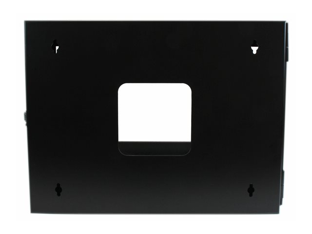 StarTech.com 6U Hinged Open Frame Wall Mount Network Rack - 4-Post 22" Depth Swing Out Computer Equipment Rack - 110lbs capacity (RK619WALLOH) - rack - 6U