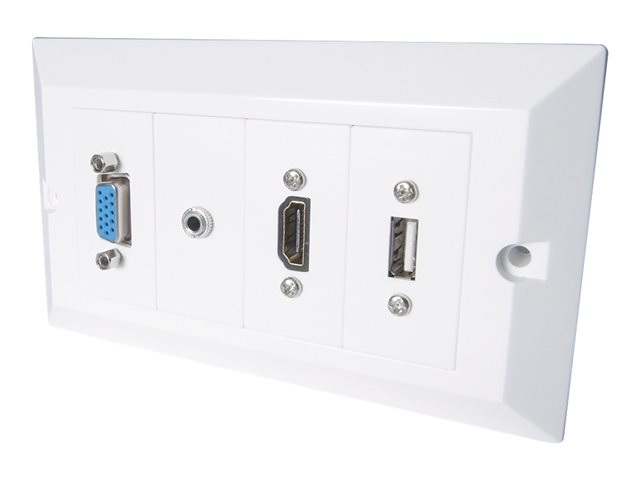 CONNEkT GEAR 3M AV Faceplate Cable Kit - modular facility plate kit with snap-ins and cables