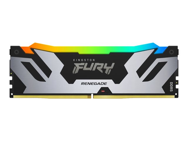Kingston FURY Renegade RGB - DDR5 - kit - 96 GB: 2 x 48 GB - DIMM 288-pin - 6000 MT/s / PC5-48000 - CL32 - 1.35 V - unbuffered - non-ECC - black, silver