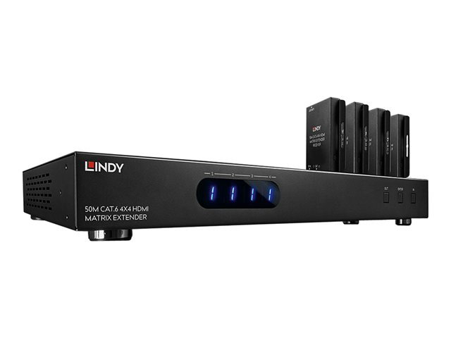 LINDY Cat.6 4x4 HDMI & IR Matrix Extender - video/audio/infrared extender
