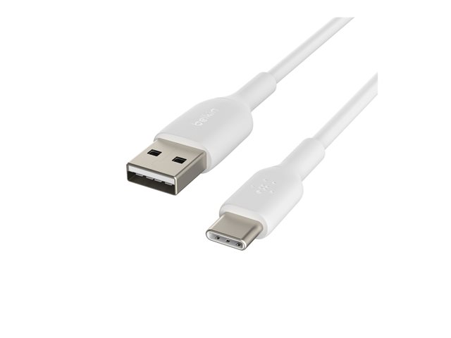 USB-C/USB-A CABLE PVC 15CM WHITE