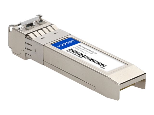 AddOn - SFP+ transceiver module (equivalent to: Fortinet FN-TRAN-SFP+ER) - 10GbE - 10GBase-ER - LC single-mode - up to 40 km - 1550 nm - TAA Compliant - for Fortinet FortiGate 11XX, 18XX, 33XX, 34XX, 36XX, 40, 42XX, 90X, FortiSwitch 424, 448, M426