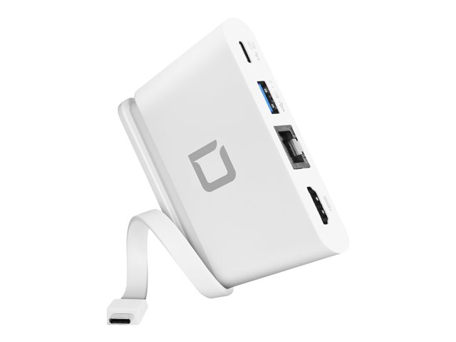 DICOTA USB-C Portable Docking 4-in-1 with HDMI - docking station - USB-C - HDMI