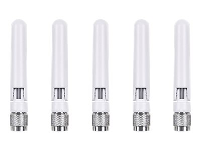 Cisco Meraki - Antenna - dipole - Wi-Fi - 3 dBi (for 2.4 GHz), 5.7 dBi (for 5 GHz) - omni-directional - indoor (pack of 5) - for Cisco Meraki MR42E