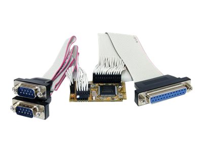 StarTech.com 2s1p Serial Parallel Combo Mini PCI Express Card for Embedded Systems - parallel/serial adapter - Mini PCI Express - 2 ports