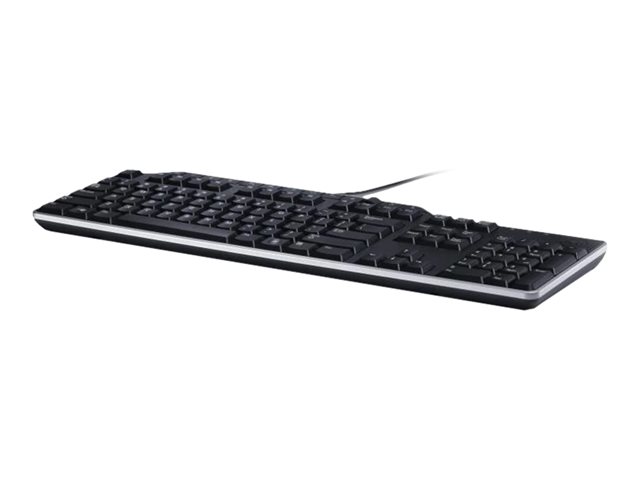 Keyboard : US/Euro (QWERTY) Dell KB-522 Wired Business Multimedia USB Keyboard Black (Kit)