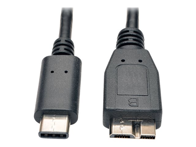 Eaton Tripp Lite Series USB-C to USB Micro-B Cable (M/M) - USB 3.2, Gen 2 (10 Gbps), Thunderbolt 3 Compatible, 3 ft. (0.91 m) - USB-C cable - 24 pin USB-C to Micro-USB Type B - 91 cm