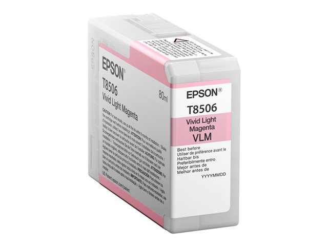 Epson T8506 - high capacity - vivid light magenta - original - ink cartridge