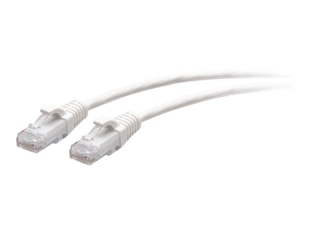 C2G 1ft (0.3m) Cat6a Snagless Unshielded (UTP) Slim Ethernet Network Patch Cable - White - patch cable - 30 cm - white