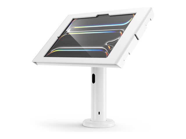 Compulocks iPad Pro M4 11" (2024), Apex Enclosure Tilting Stand 8" - Mounting kit (enclosure, stand) - exposed front/back camera and sensors - for tablet - lockable - metal frame - white - screen size: 11" - wall-mountable - for Apple 11-inch iPad Pro (M4