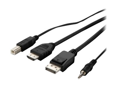 Belkin Secure KVM Combo Cable - video / USB / audio cable - 3.05 m