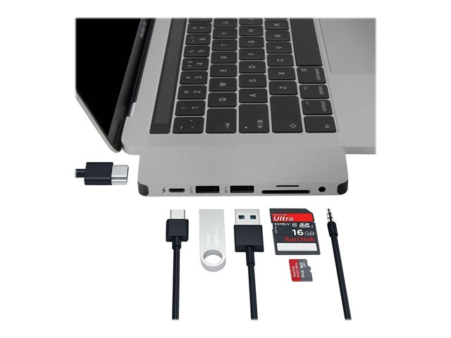 HyperDrive Solo 7-in-1 Hub - Docking station - USB-C - HDMI