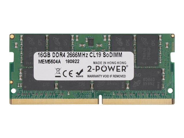 16GB DDR4 2666MHz CL19 SoDIMM