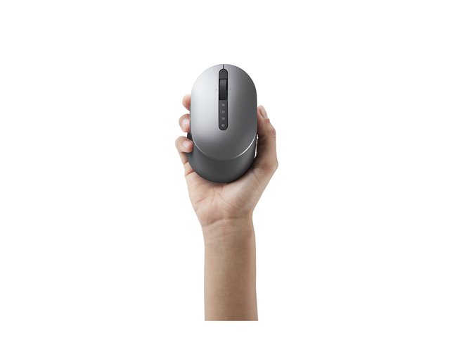 Dell MS5320W - Mouse - optical - 7 buttons - wireless - 2.4 GHz, Bluetooth 5.0 - titan grey - with 3 years NBD Advance Exchange