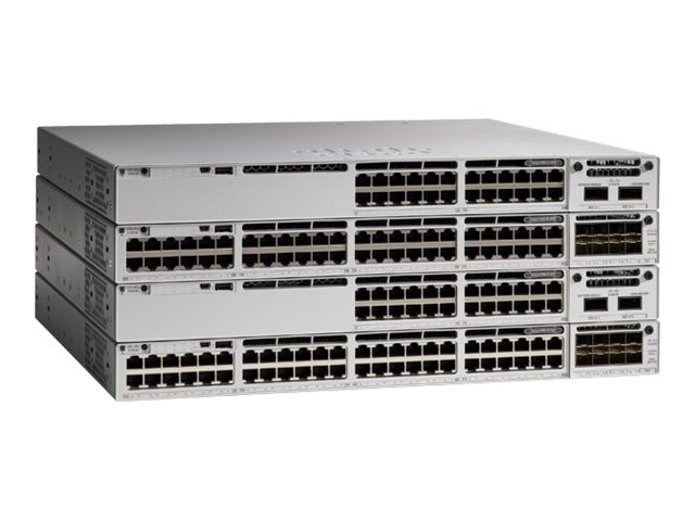 Cisco Catalyst 9300L - Network Essentials - switch - L3 - 48 x 10/100/1000 (PoE+) + 4 x 1 Gigabit Ethernet SFP+ - rack-mountable - PoE+ (505 W) - remanufactured