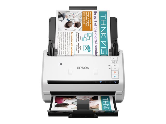 Epson WorkForce DS-570W - Document scanner - A4/Legal - 600 dpi x 600 dpi - up to 35 ppm (mono) / up to 35 ppm (colour) - ADF (50 sheets) - up to 4000 scans per day - USB 3.0, Wi-Fi
