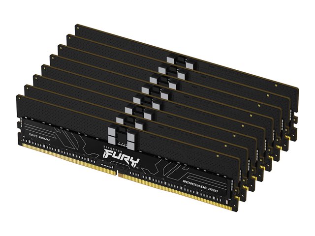Kingston FURY Renegade Pro - DDR5 - kit - 128 GB: 8 x 16 GB - DIMM 288-pin - 4800 MHz / PC5-38400 - CL36 - 1.1 V - registered - on-die ECC