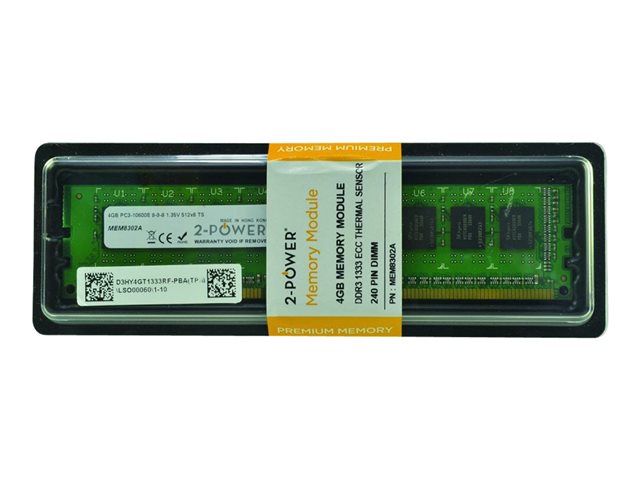 2-Power - DDR3L - module - 4 GB - DIMM 240-pin - 1333 MHz / PC3L-10600 - unbuffered