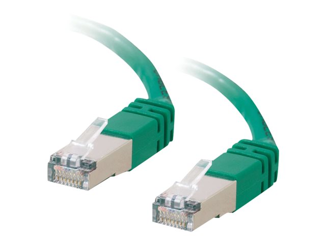 C2G Cat5e Booted Shielded (STP) Network Patch Cable - patch cable - 7 m - green