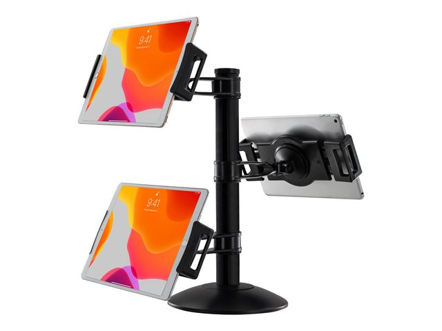 CTA Digital Quick-Connect Universal Trio Tablet Mount with Height-Adjustable Arms - stand - for 3 tablets - black