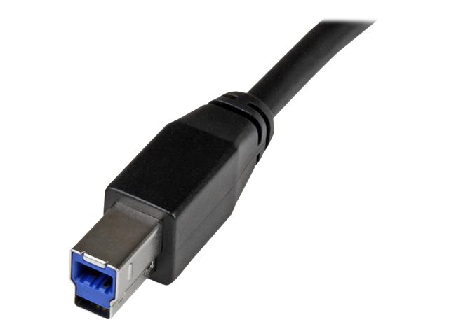 StarTech 1m SuperSpeed USB 3.0 Cable A to B M/M - USB cable - USB Type B (M) to USB Type A (M) - USB 3.0 - 1 m - molded - black