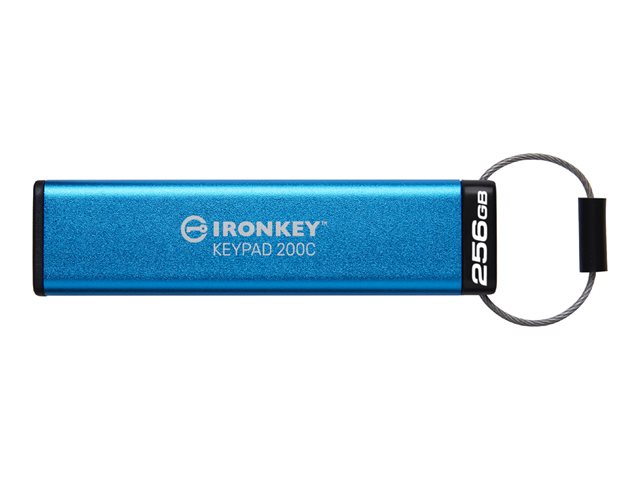 256GB USB-C IRONKEY KEYPAD 200C FIPS 140-3 LVL 3(PENDING)AES-25