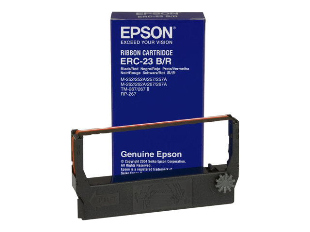 Epson ERC 23BR - Print ribbon - 1 x black, red