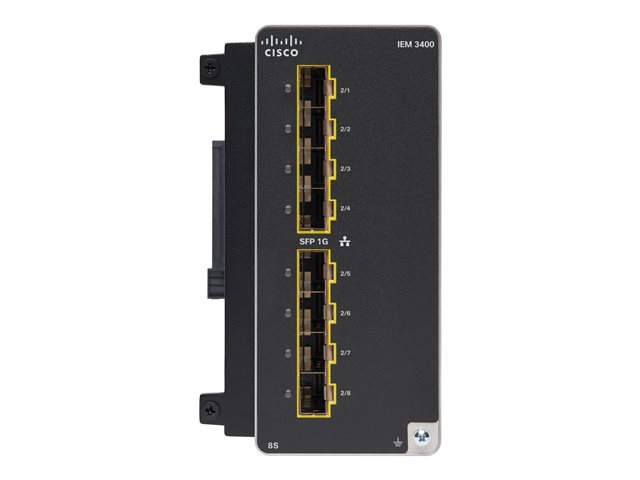 CAT IE3400 WITH 8 GE SFP PORTS EXPANSION MODULE
