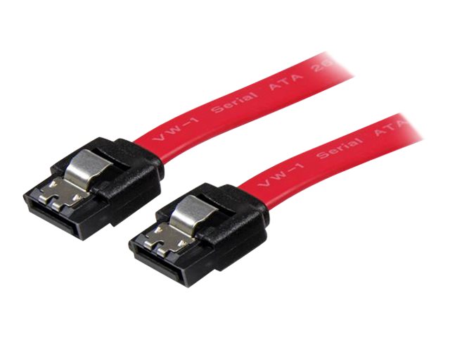 StarTech Latching SATA Cable - SATA cable - Serial ATA 150/300/600 - SATA (R) to SATA (R) - 15 cm - latched - red - for P/N: 10P6G-PCIE-SATA-CARD, 2P6G-PCIE-SATA-CARD, 4P6G-PCIE-SATA-CARD, 6P6G-PCIE-SATA-CARD