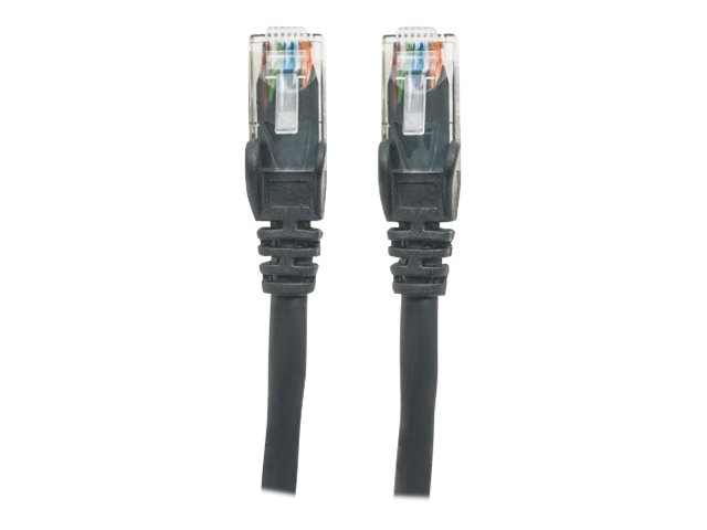 NETWORK CABLE CAT6 CCA 2M BLACK U/UTP SNAGLESS/BOOTED