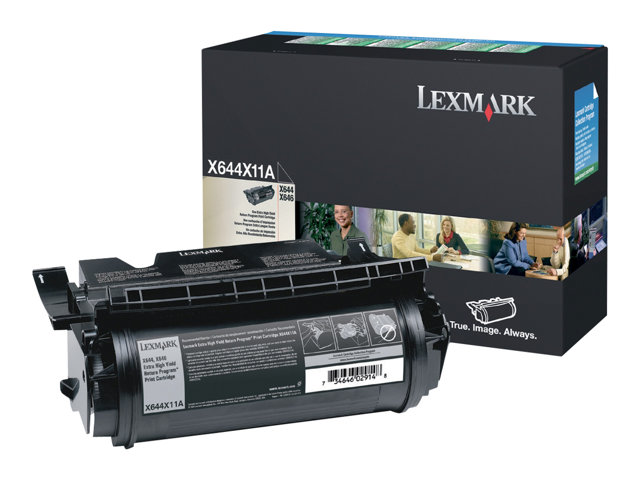 Lexmark - black - original - toner cartridge - LCCP, LRP