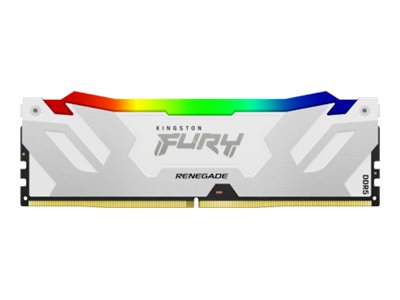 Kingston FURY Renegade RGB - DDR5 - module - 16 GB - DIMM 288-pin - 7200 MT/s / PC5-57600 - CL38 - 1.45 V - on-die ECC - white