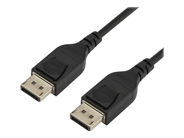 StarTech 6ft/2m VESA Certified DisplayPort 1.4 Cable, 8K 60Hz HBR3 HDR, Super UHD DisplayPort to DisplayPort Monitor Cord, Ultra HD 4K 120Hz DP 1.4 Slim Video Cable M/M DP Connectors - DP 1.4 Latching Cable - DisplayPort cable - DisplayPort (M) latched to