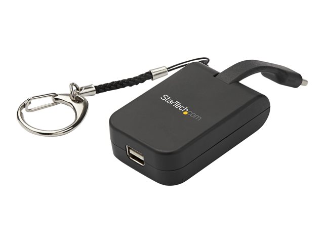 StarTech.com Compact USB C to Mini DisplayPort Adapter, 8K 60Hz/4K USB-C to mDP 1.4 Video Converter w/Keychain Ring, USB Type-C DP Alt Mode (HBR3 HDR DSC) to mDP Monitor, TB3 Compatible - USB-C Keychain Adapter (CDP2MDPFC) - USB / DisplayPort adapter - 24