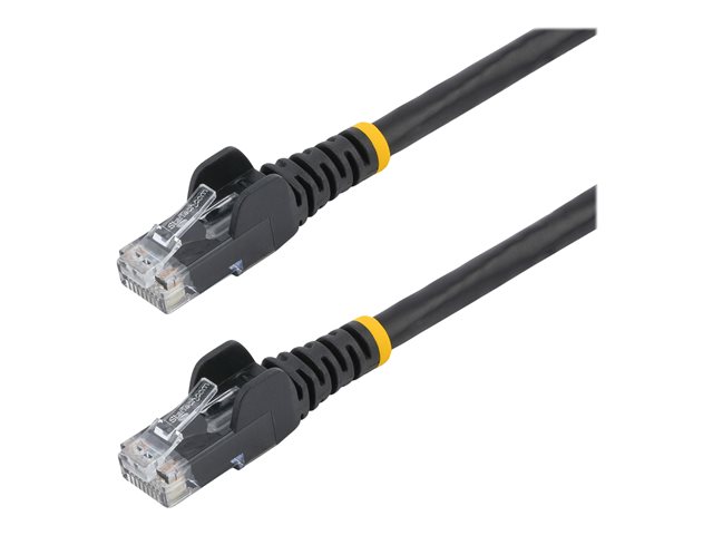 Startech 2m LSZH CAT6 Ethernet Cable, 10 Gigabit Snagless RJ45 100W PoE Network Patch Cord with Strain Relief, CAT 6 10GbE UTP, Black, Individually Tested/ETL, Low Smoke Zero Halogen - Category 6 - 24AWG (N6LPATCH2MBK) - Patch cable - RJ-45 (M) to RJ-45 (