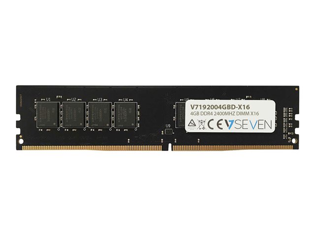 V7 - DDR4 - module - 4 GB - DIMM 288-pin - 2400 MHz / PC4-19200 - unbuffered