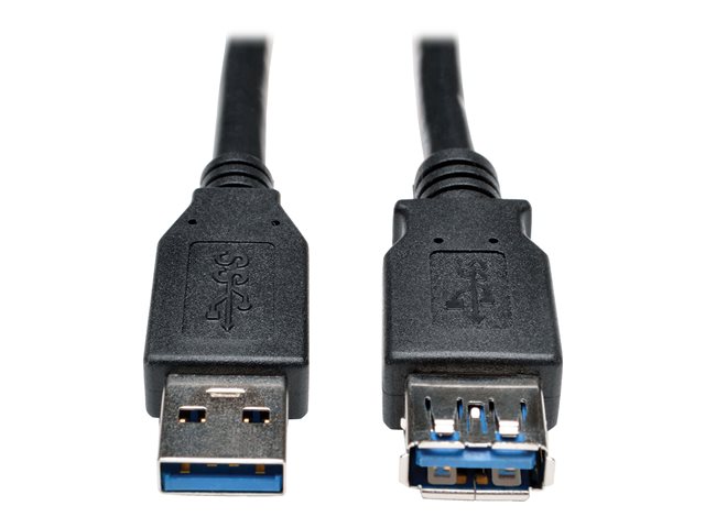 Eaton Tripp Lite Series USB 3.0 SuperSpeed Extension Cable - USB M/F, Black, 3 ft. (0.91 m) - USB extension cable - USB Type A to USB Type A - 1 m