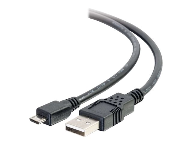 C2G 9.8ft USB to Micro B Cable - USB A to Micro USB Cable - USB 2.0 - M/M - USB cable - USB (M) to Micro-USB Type B (M) - 3 m - black