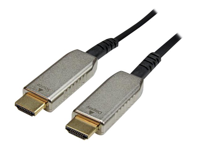 StarTech.com 30m (100 ft) Active Fiber Optic AOC High Speed HDMI Cable - HDMI to HDMI Active Optical Cable M/M - Ultra HD 4k x 2k HDMI (HDMM30MAO) - HDMI cable - 30 m