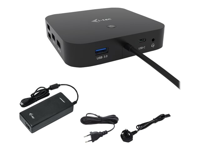 I-TEC USB-C HDMI DP DOCK PD100W 2X LCD DOCK + CHARGER-C112WUK