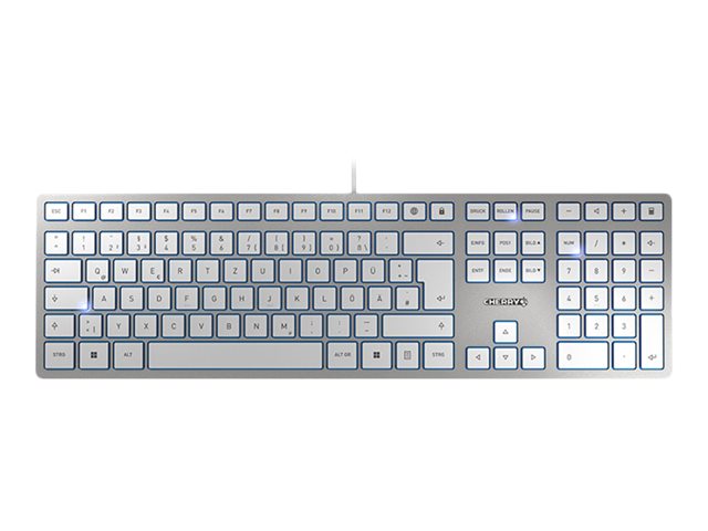 CHERRY KC 6000 SLIM - keyboard - German - silver Input Device