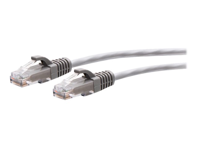 C2G 9ft (2.7m) Cat6a Snagless Unshielded (UTP) Slim Ethernet Network Patch Cable - Gray - Patch cable - RJ-45 (M) to RJ-45 (M) - 2.7 m - 4.8 mm - UTP - CAT 6a - molded, snagless - grey