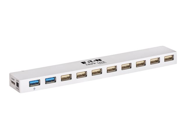 Eaton Tripp Lite series 10-Port USB 3.0 / USB 2.0 Combo Hub - USB Charging, 2 USB 3.0 & 8 USB 2.0 Ports - hub - 10 ports