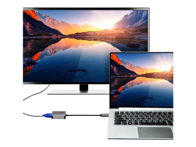 ATEN UC3002A - video adapter - 24 pin USB-C to HD-15 (VGA) - 9.6 cm