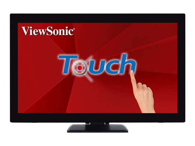 ViewSonic TD2760 - LED monitor - 27" - touchscreen - 1920 x 1080 Full HD (1080p) @ 60 Hz - MVA - 230 cd/m² - 3000:1 - 12 ms - HDMI, VGA, DisplayPort - speakers